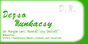 dezso munkacsy business card